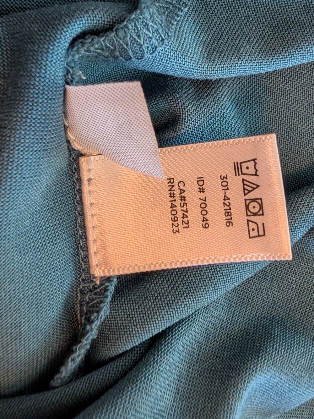 LOFT Teal Green Split-V Cap Sleeve Blouse - Picture 5 of 6